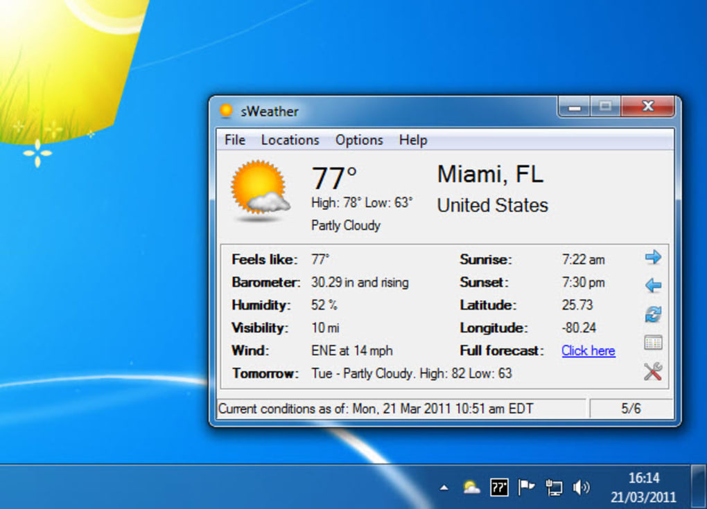 taskbar weather for windows 10